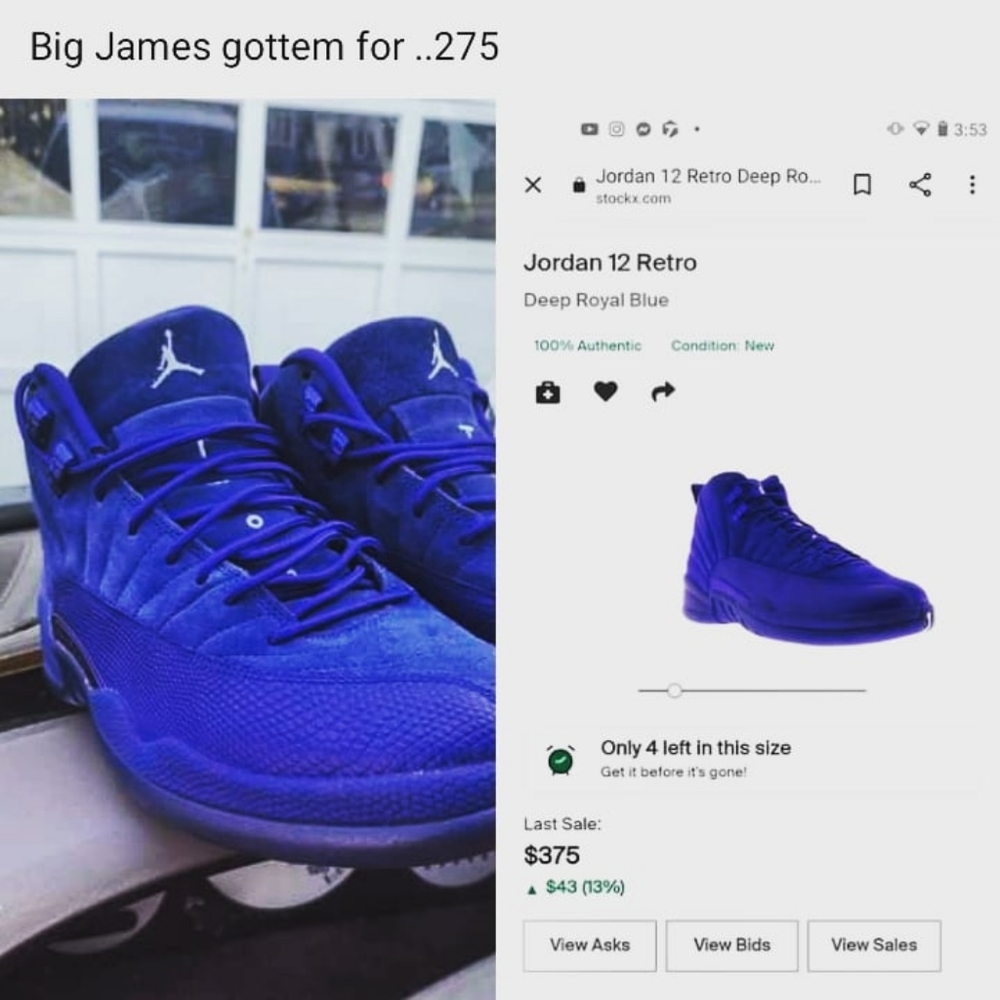 Jordan Royal blue 12s